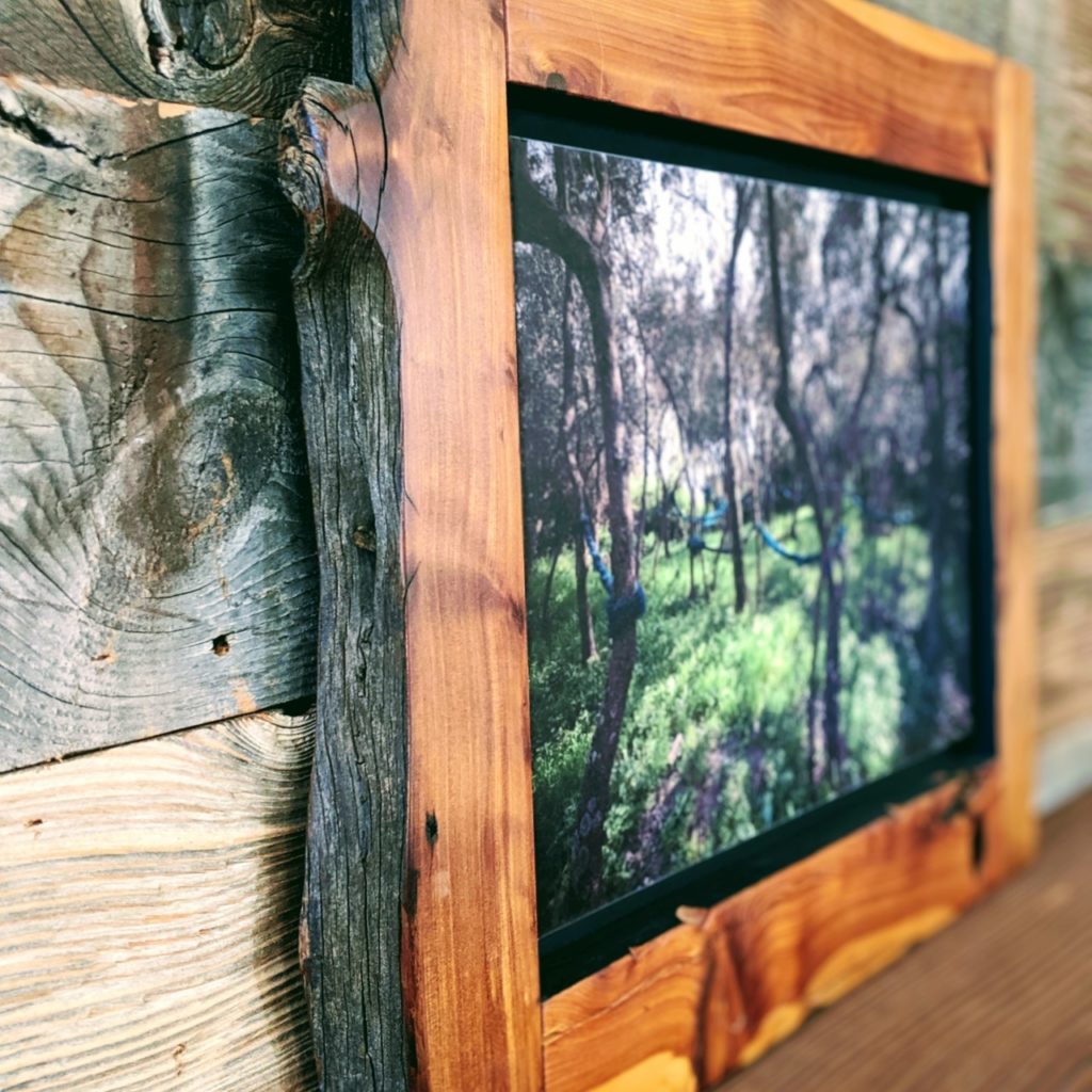 Cedar Fence Post Picture Frame Reclaimed Wood San Diego