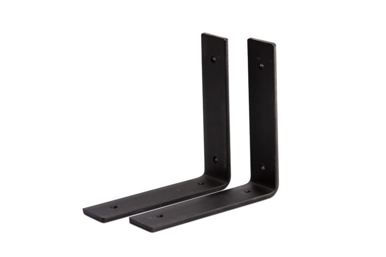 Custom Cold Steel L Brackets Reclaimed Wood San Diego