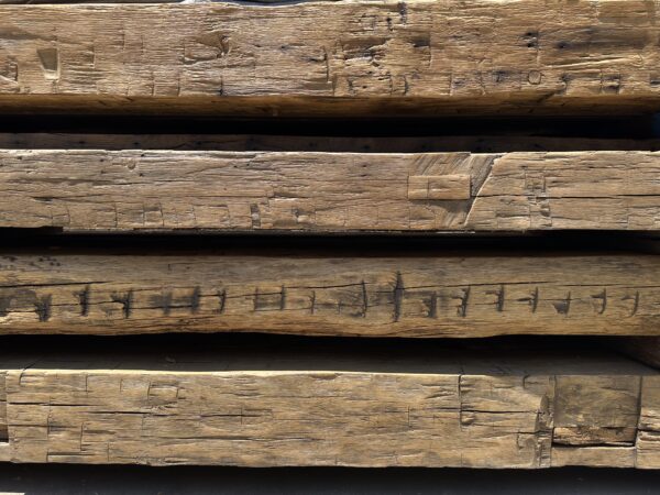 Fireplace Mantel, White Oak Hand Hewn Barn Beam