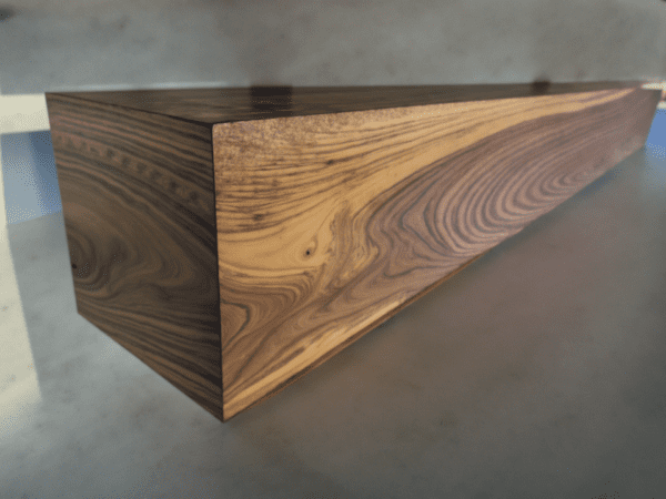 Fireplace Mantel, Clean Black Walnut Mantle Box Beam